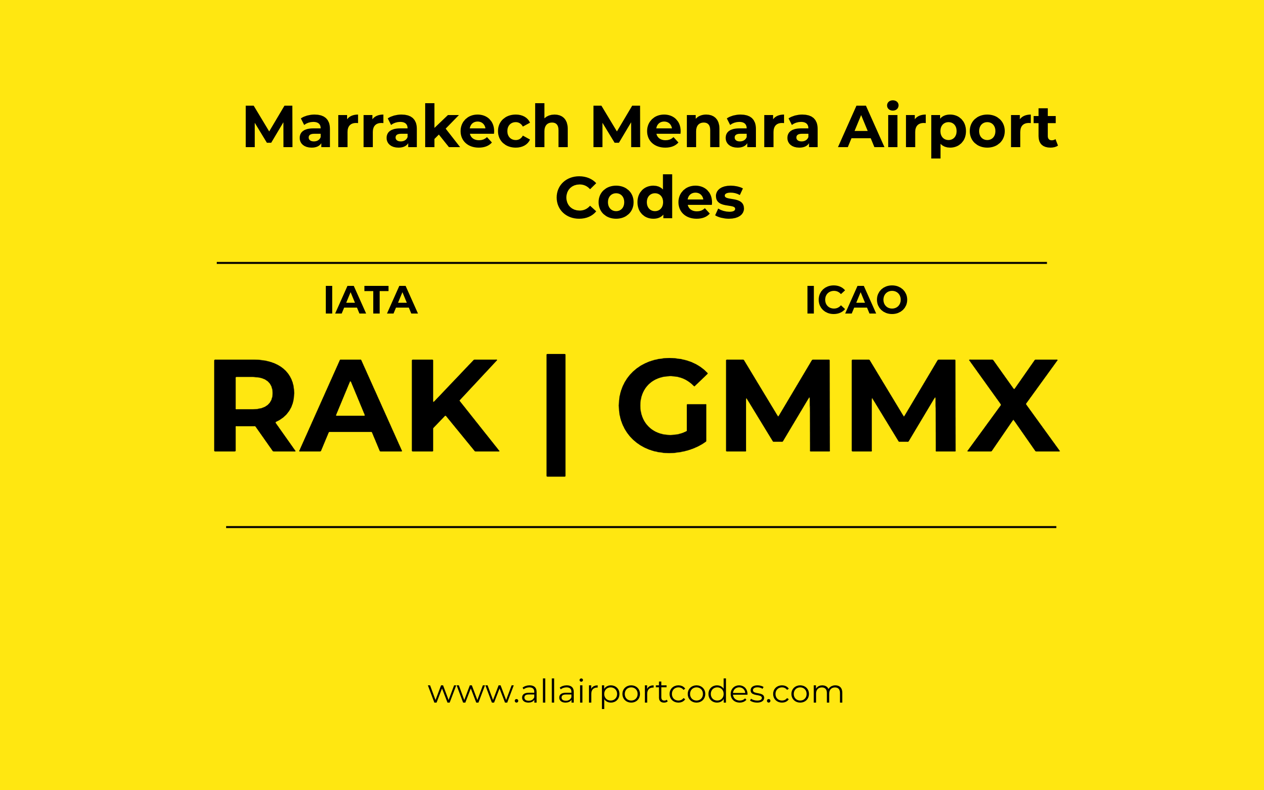 Marrakech airport code rak serves gateway to morocco